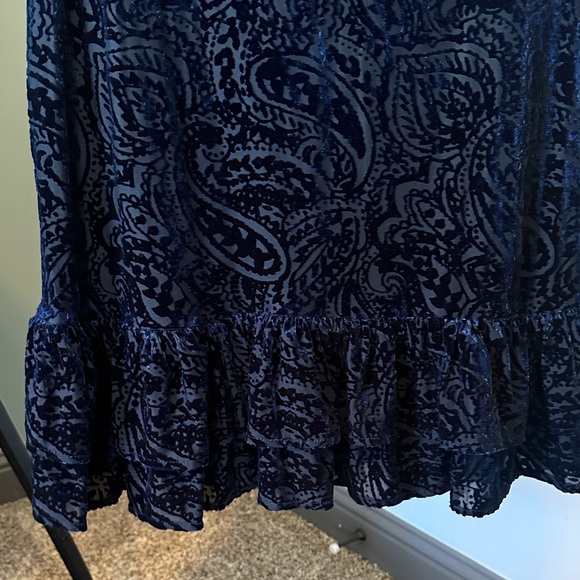 Tommy Hilfiger Navy Velvet Dress - Picture 6 of 8